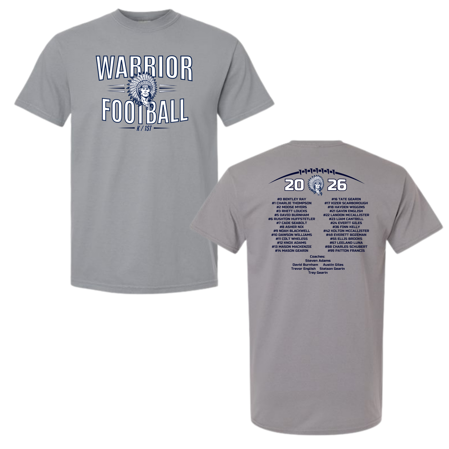 K/1st Warrior Football T-Shirt