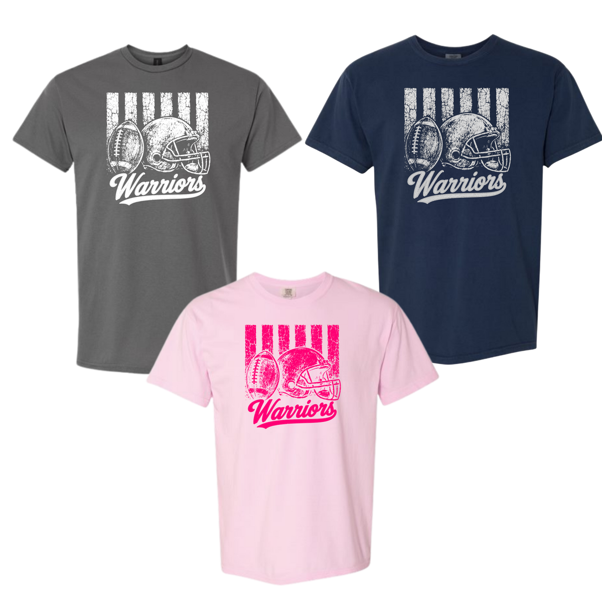 Distressed Warrior Football