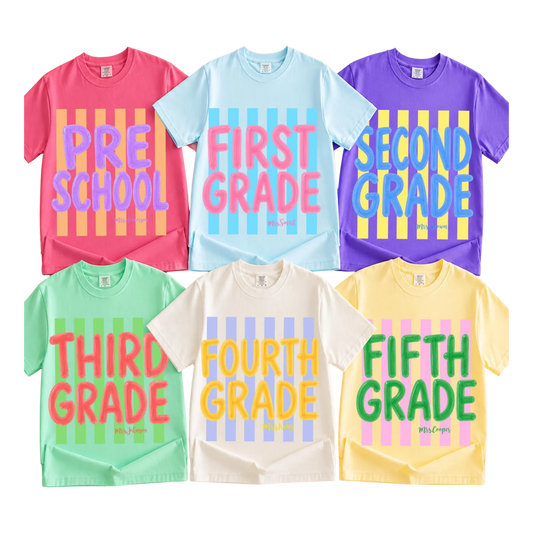 Stripe Grade Level Shirt
