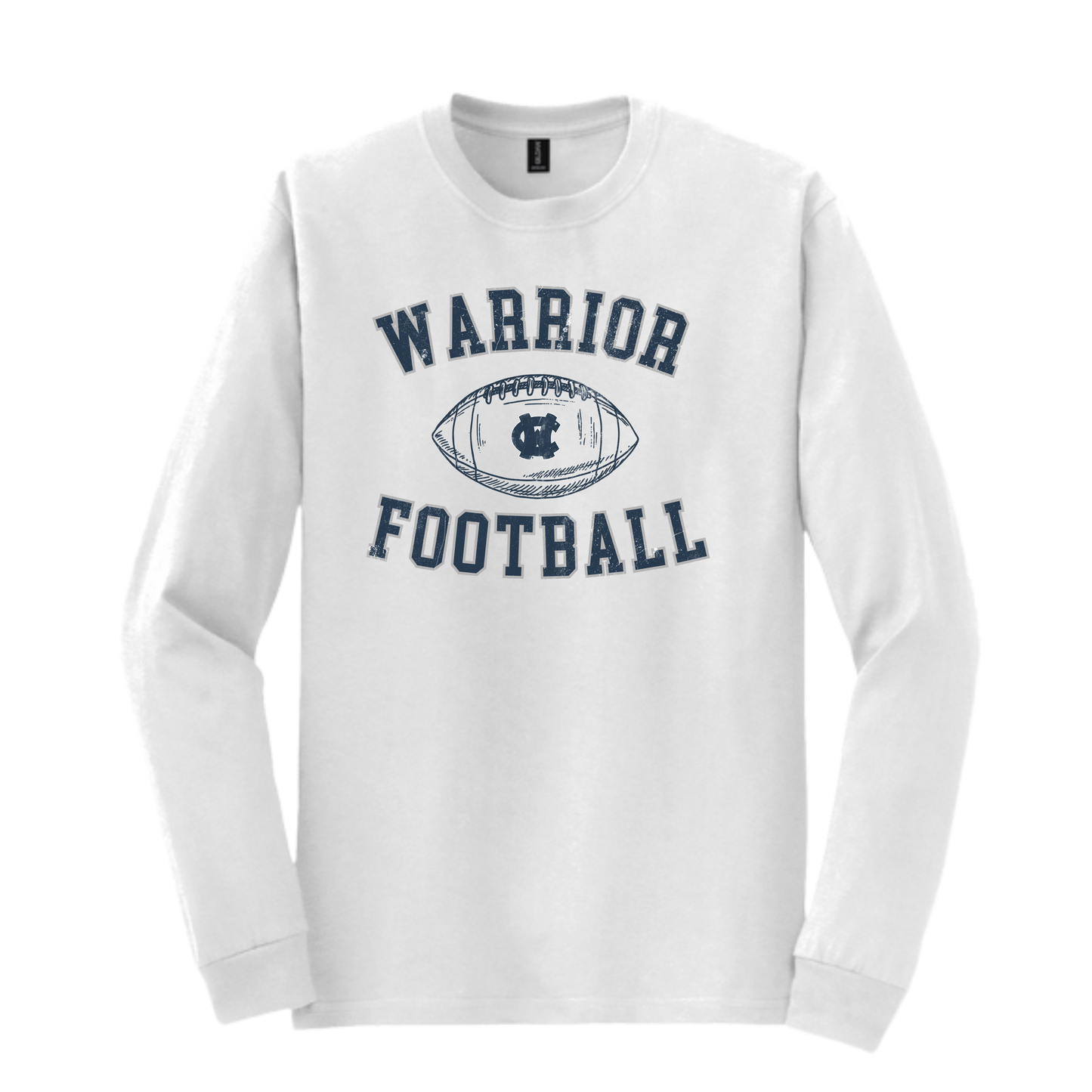 6th Grade Warrior Football Crewneck Sweatshirt