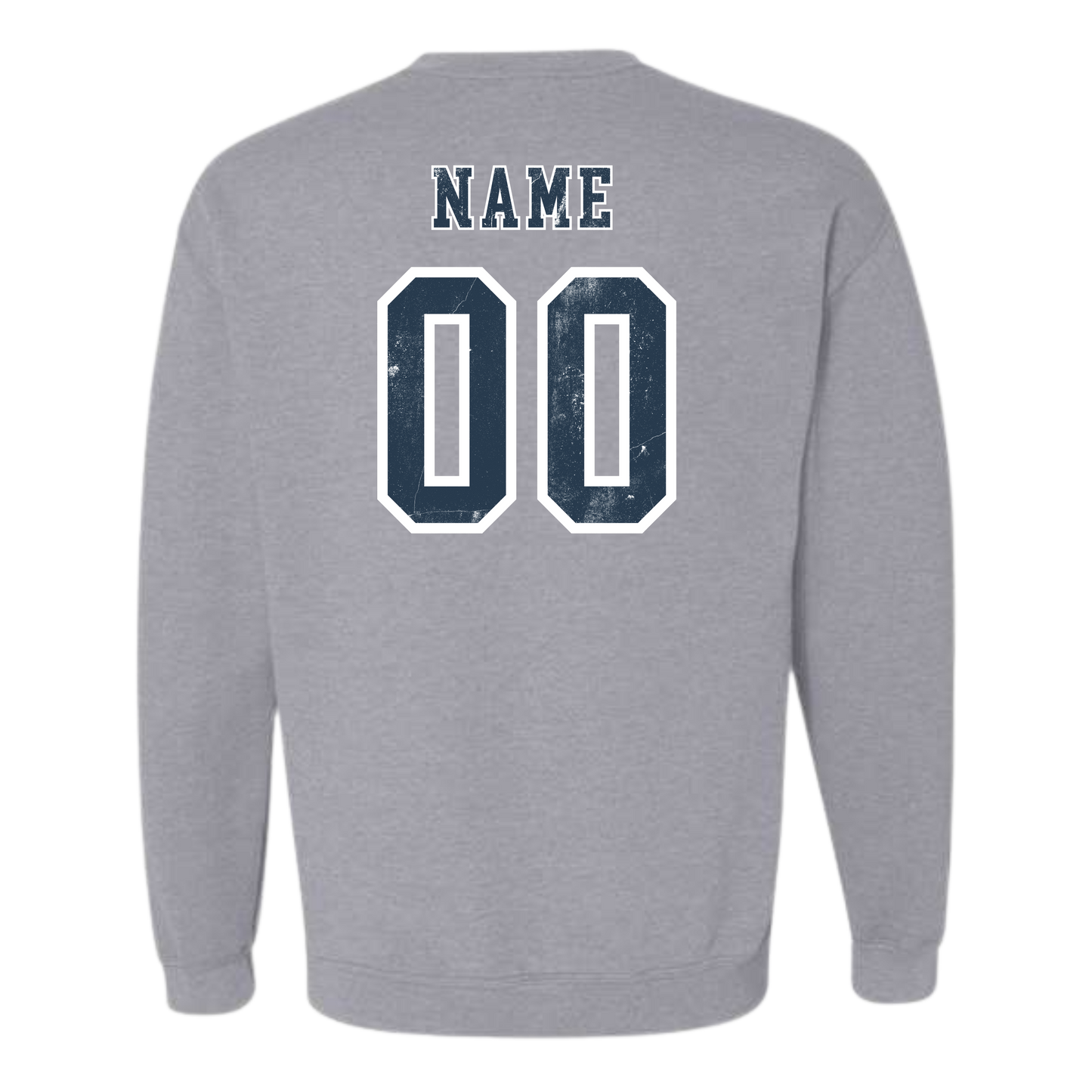 6th Grade Warrior Football Crewneck Sweatshirt