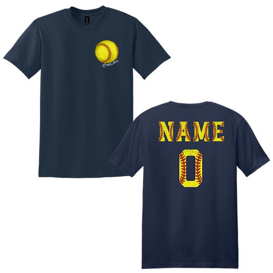 Warriors Softball with Name