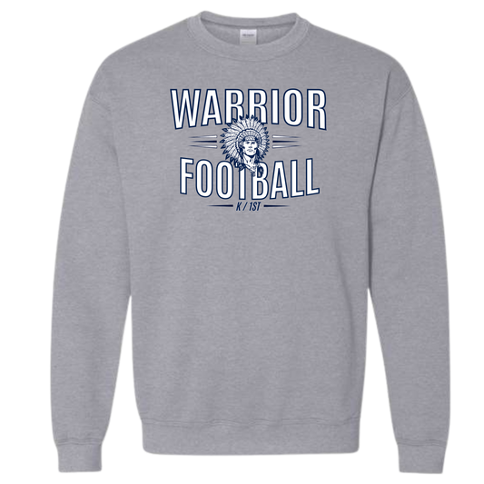 K/1st Warrior Football Crewneck Sweatshirt