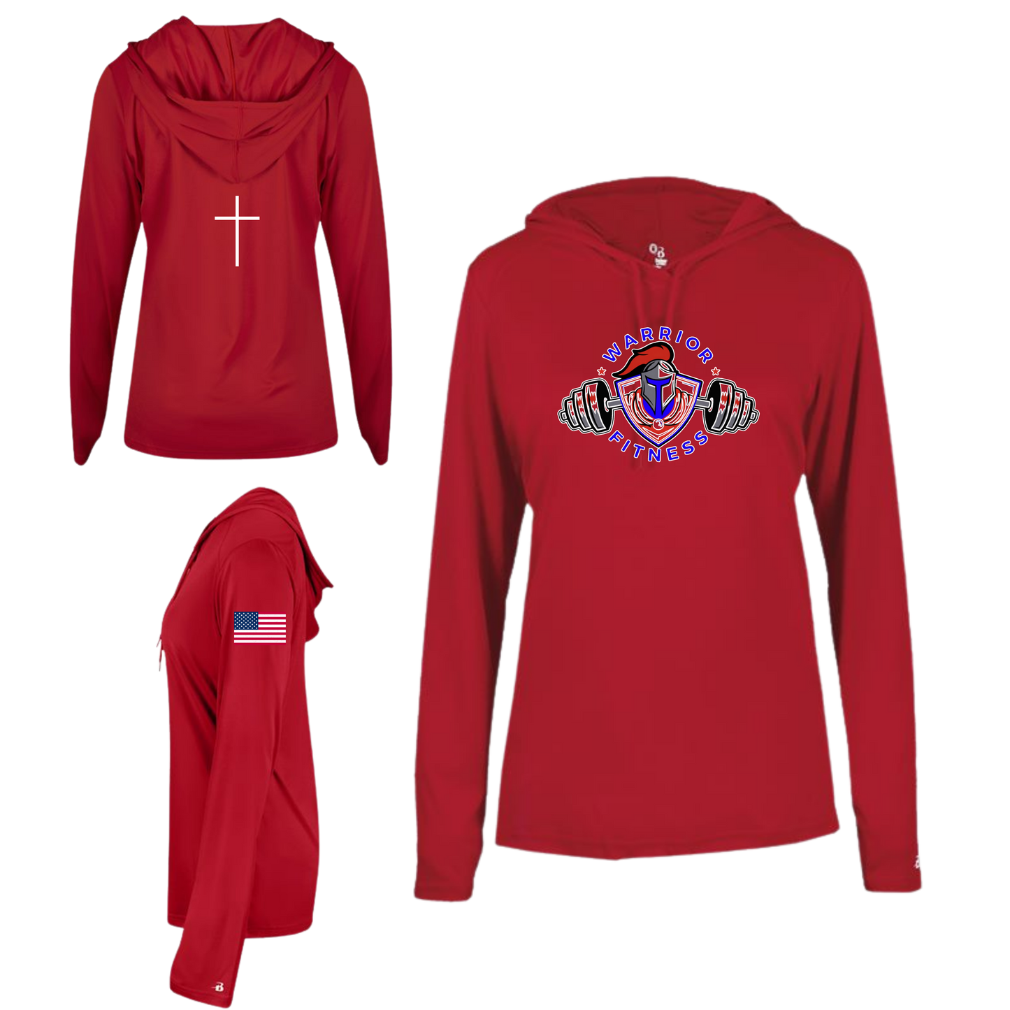 Women's Long Sleeve Hooded Shirt