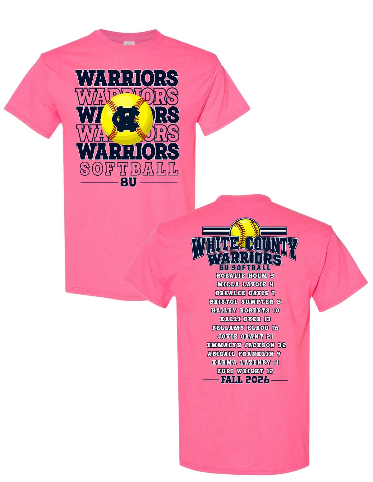 8U Warrior Softball