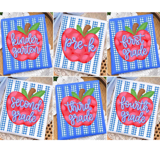 Gingham Stripe Apple Tee
