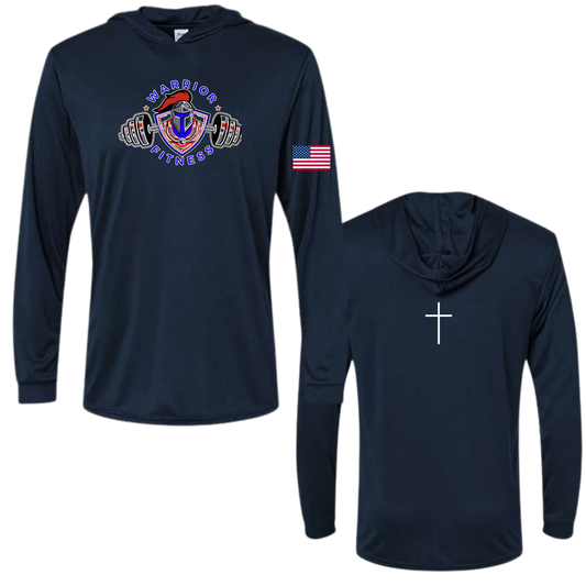 Mens Long Sleeve Hooded Performance