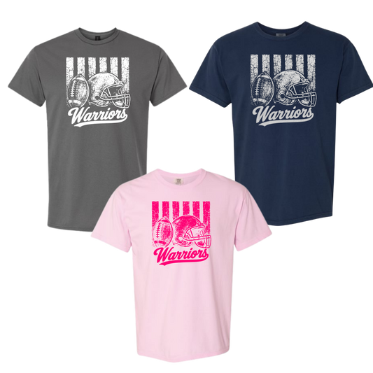 Distressed Warrior Football
